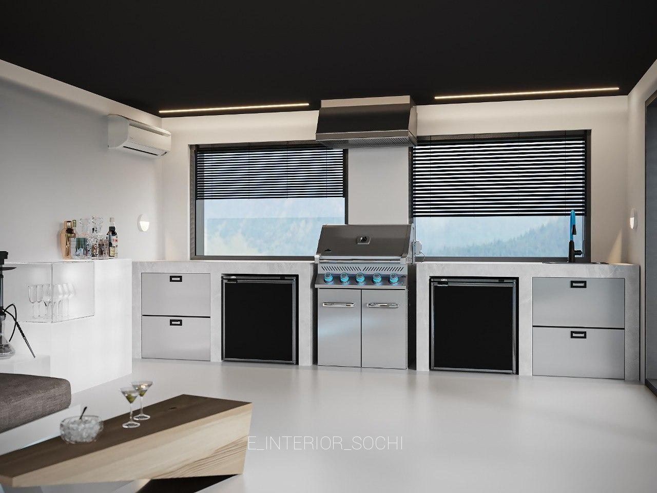 BBQ ZONE. Дизайн интерьера Евгения Тисленко