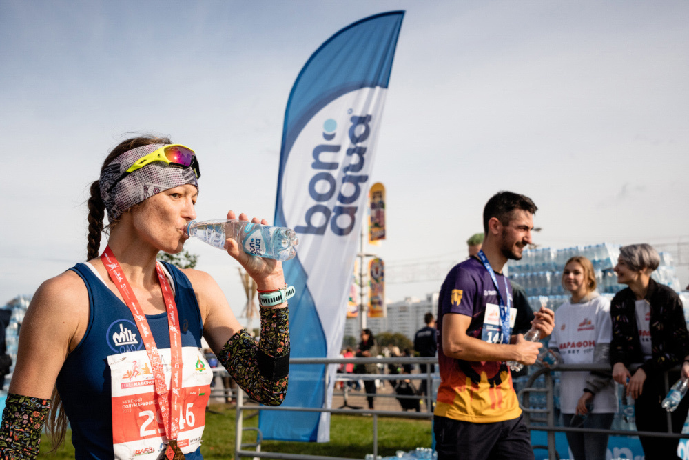Bonaqua — питьевой партнер Минского Полумарафона 2019