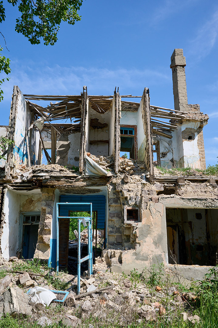 Разрушенный дом на Руднике в Сызрани.