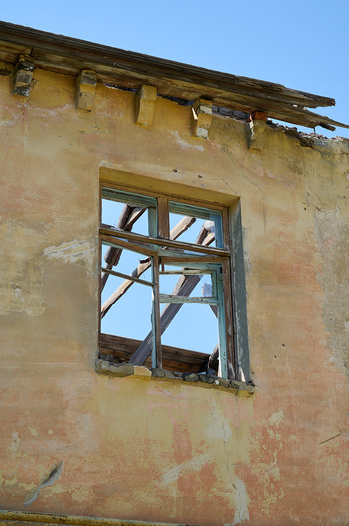 Разрушенный дом на Руднике в Сызрани.