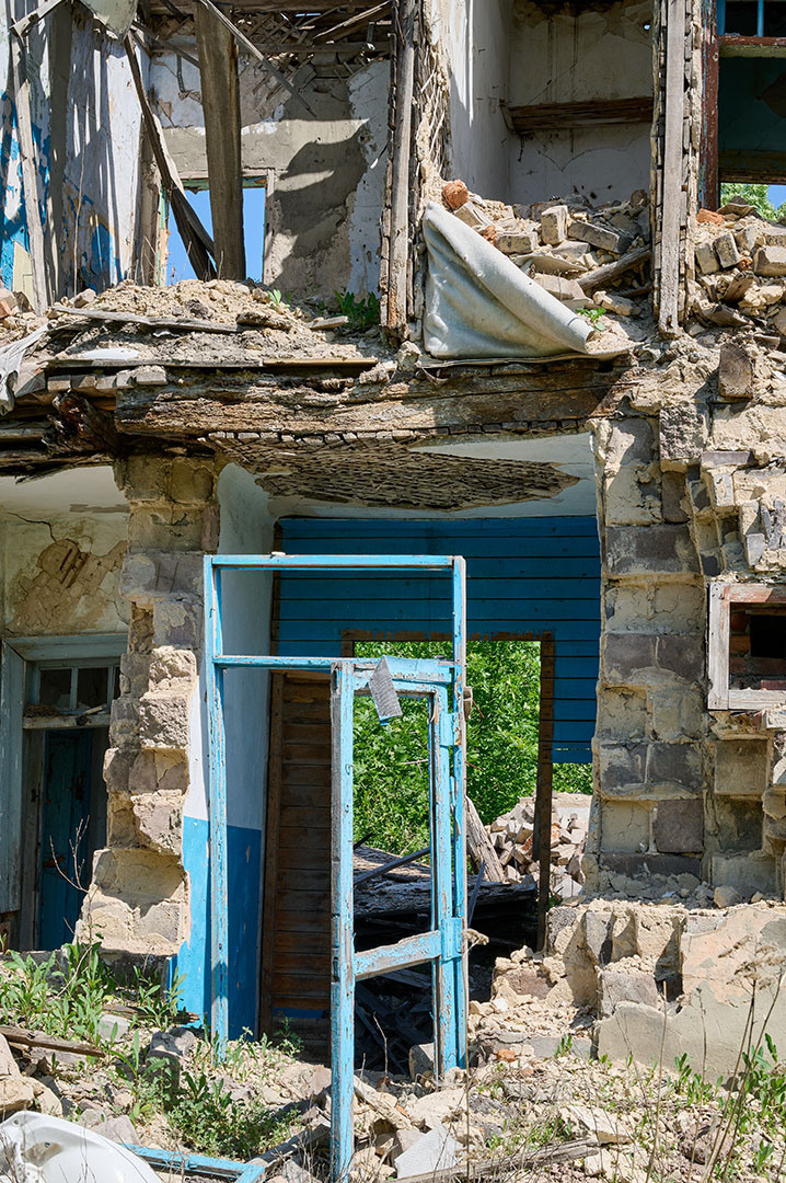 Разрушенный дом на Руднике в Сызрани.