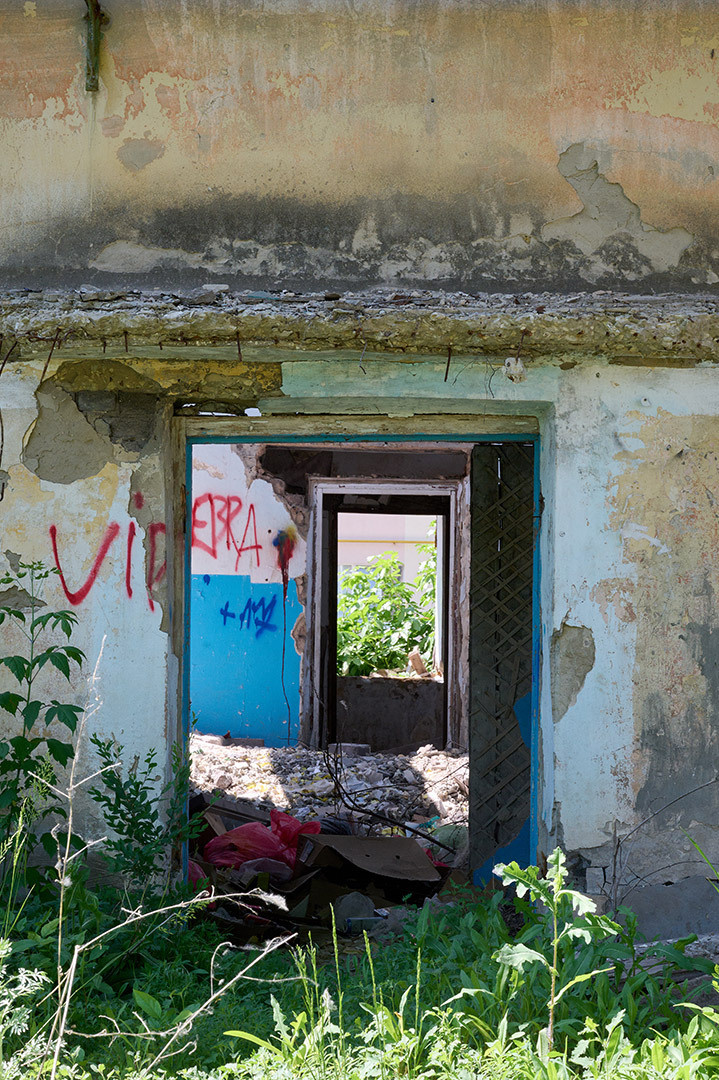 Разрушенный дом на Руднике в Сызрани.