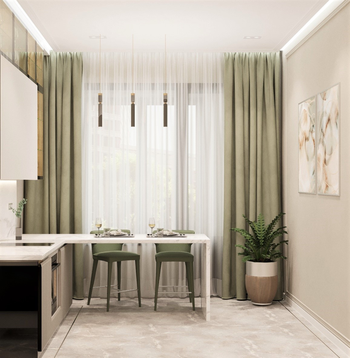 Проект 2 ЖК «Серебряный фонтан». Artstudio17 Дизайн-студия Ирины Чабан в Москве