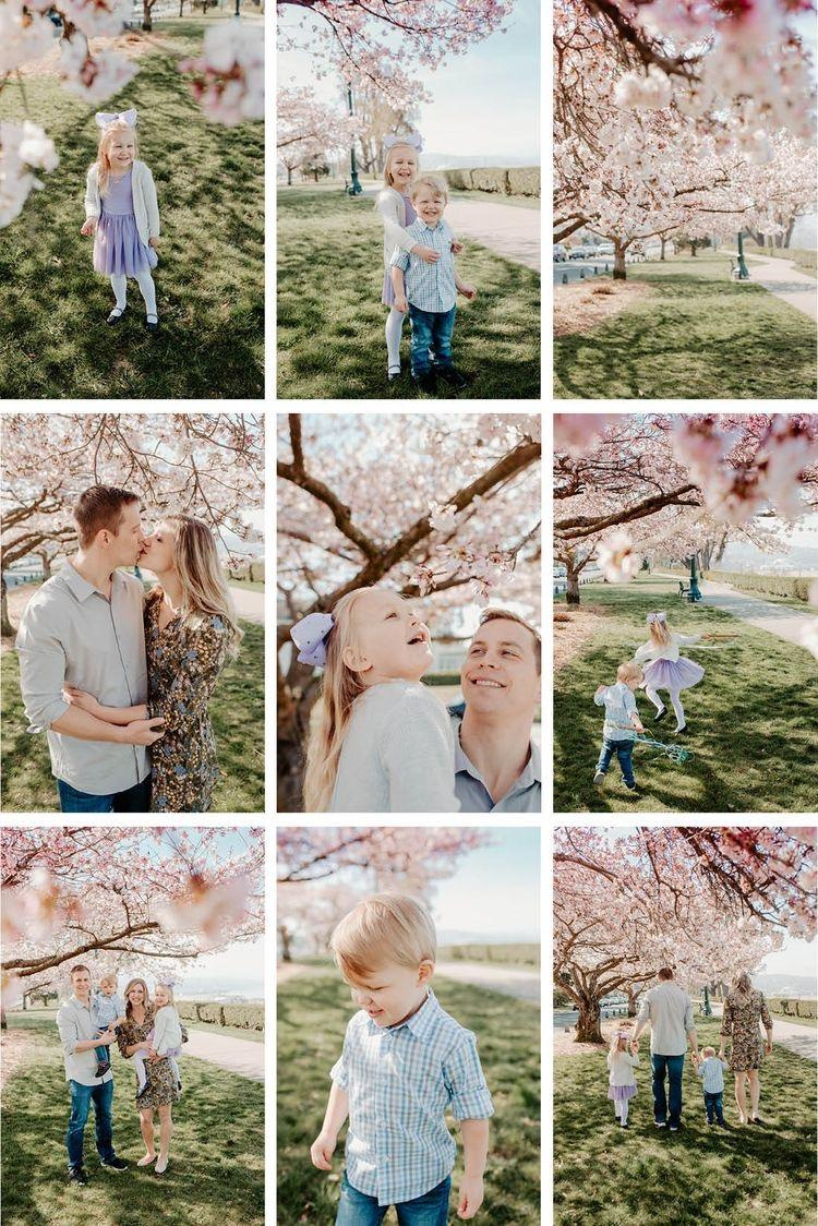 Как подобрать образы на съемку в цветении. Семейный фотограф в Екатеринбурге и Красноуфимске Евгения Лягаева