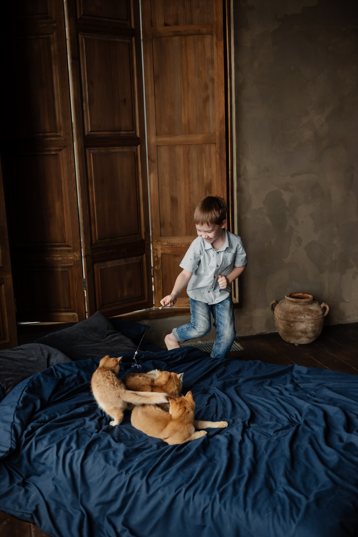 Детская с котятами. Свадебный и сеейный фотограф в Санкт-Петербурге Елена Худякова