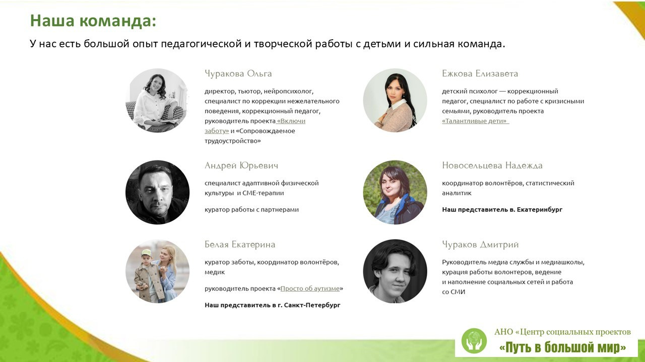 Отчёт 2025. АНО «Центра социальных проектов «Путь в большой мир»