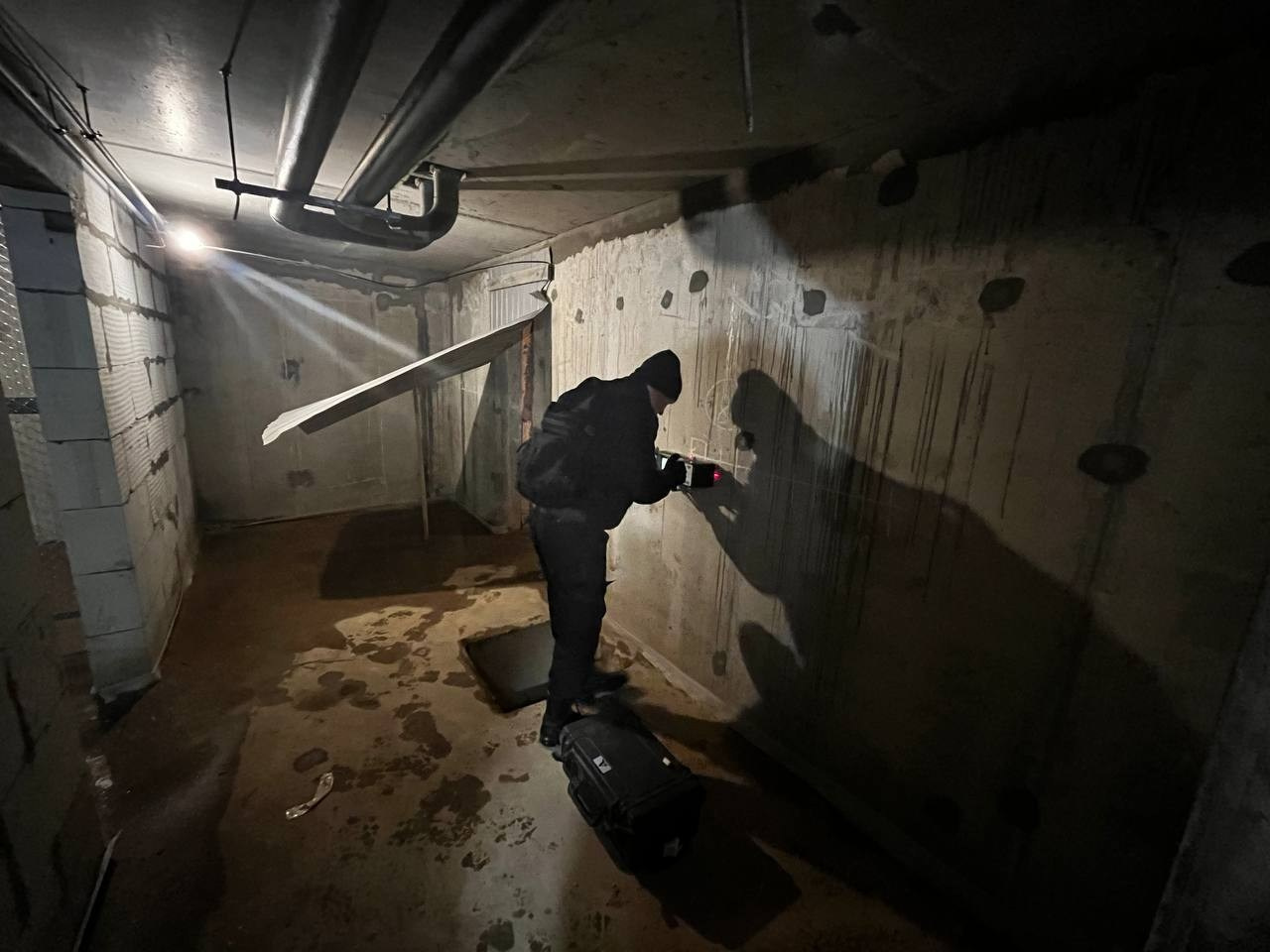 Определение толщины возведенных монолитных железобетонных пилонов в зонах деформационных швов жилого многоквартирного дома. Ультразвуковое и георадарное обследование бетонных и железобетонных конструкций в Москве и МО