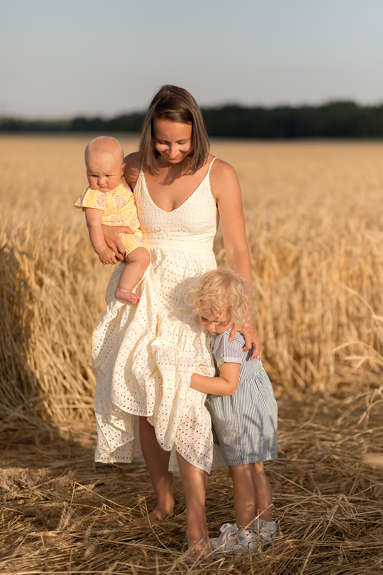 Маша, Андрей, Анюта и Олечка. Семейный фотограф в Санкт-Петербурге Анастасия Нечаева