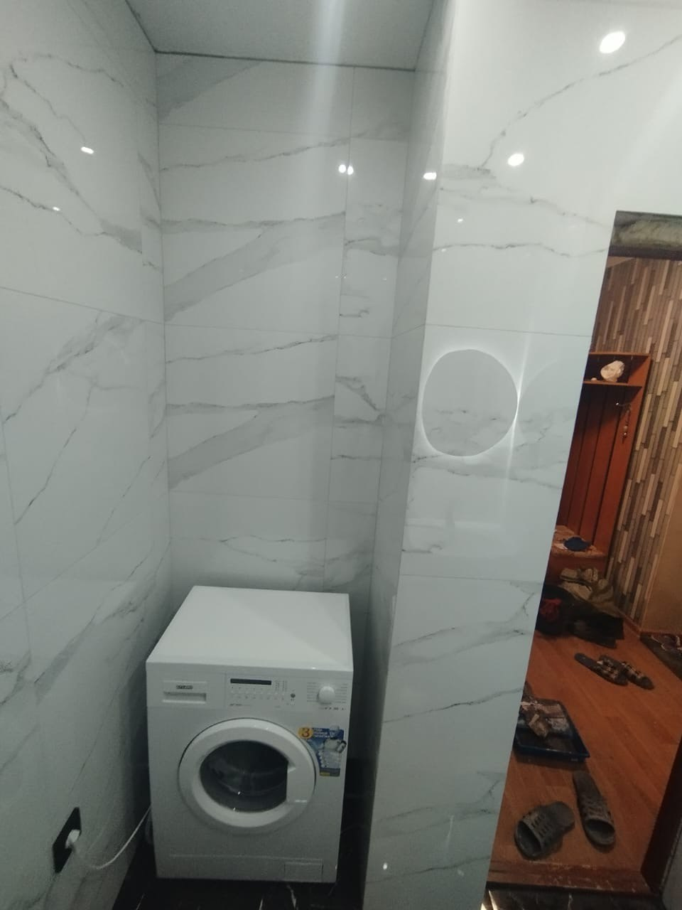 Ванная комната (ул. Залесная д. 5а). Ремонт санузла, туалета, ванной под ключ в Казани. Укладка плитки