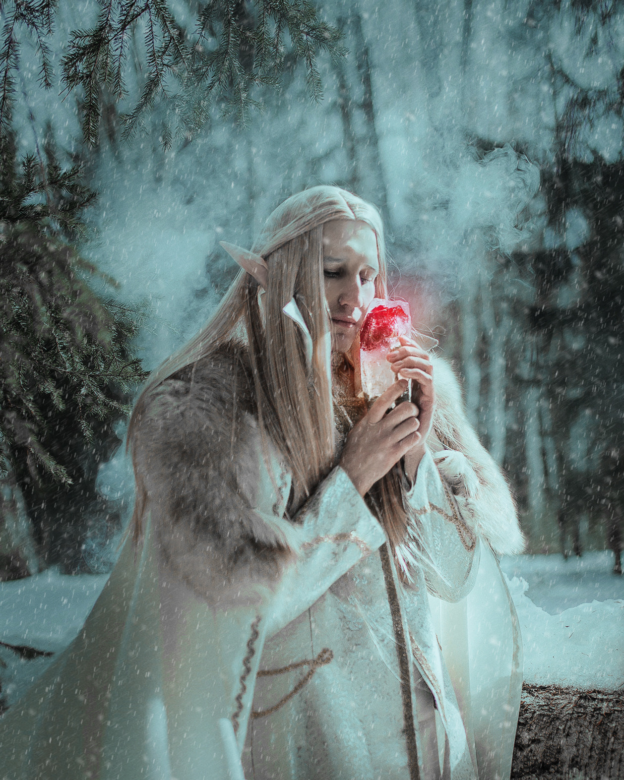 Роза во льду. Свадебный и портретный фотограф Алина Иванова. Екатеринбург-Москва