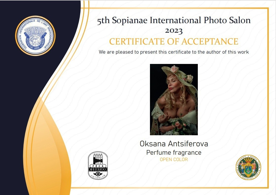 Мои регалии. Свадебный фотограф, портретный фотограф в Москве и Саратове Оксана Анциферова