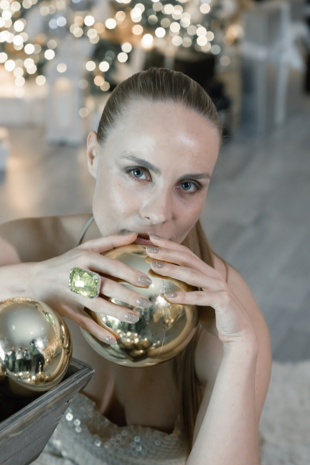 новогодняя фотосессия в студии семейная