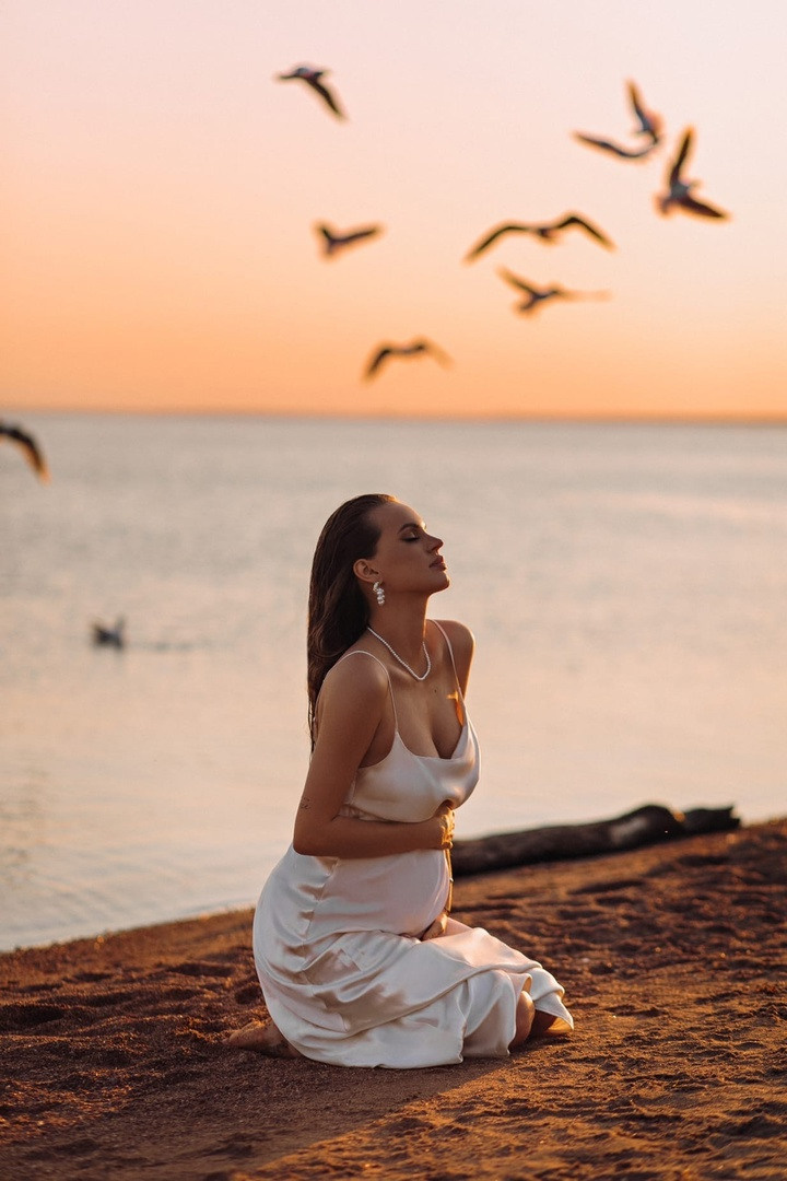 Sea. NatalieDmi — фотосессия беременности, семейный фотограф, портрет