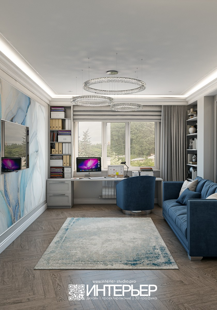 Дизайн-проект квартиры в ЖК на ул. Дзержинского г. Кисловодск. Дизайн интерьера, 3D визуализация и 3D моделирование. Создание проектов и чертежей. КМВ: Кисловодск, Пятигорск, Ессентуки и удаленно