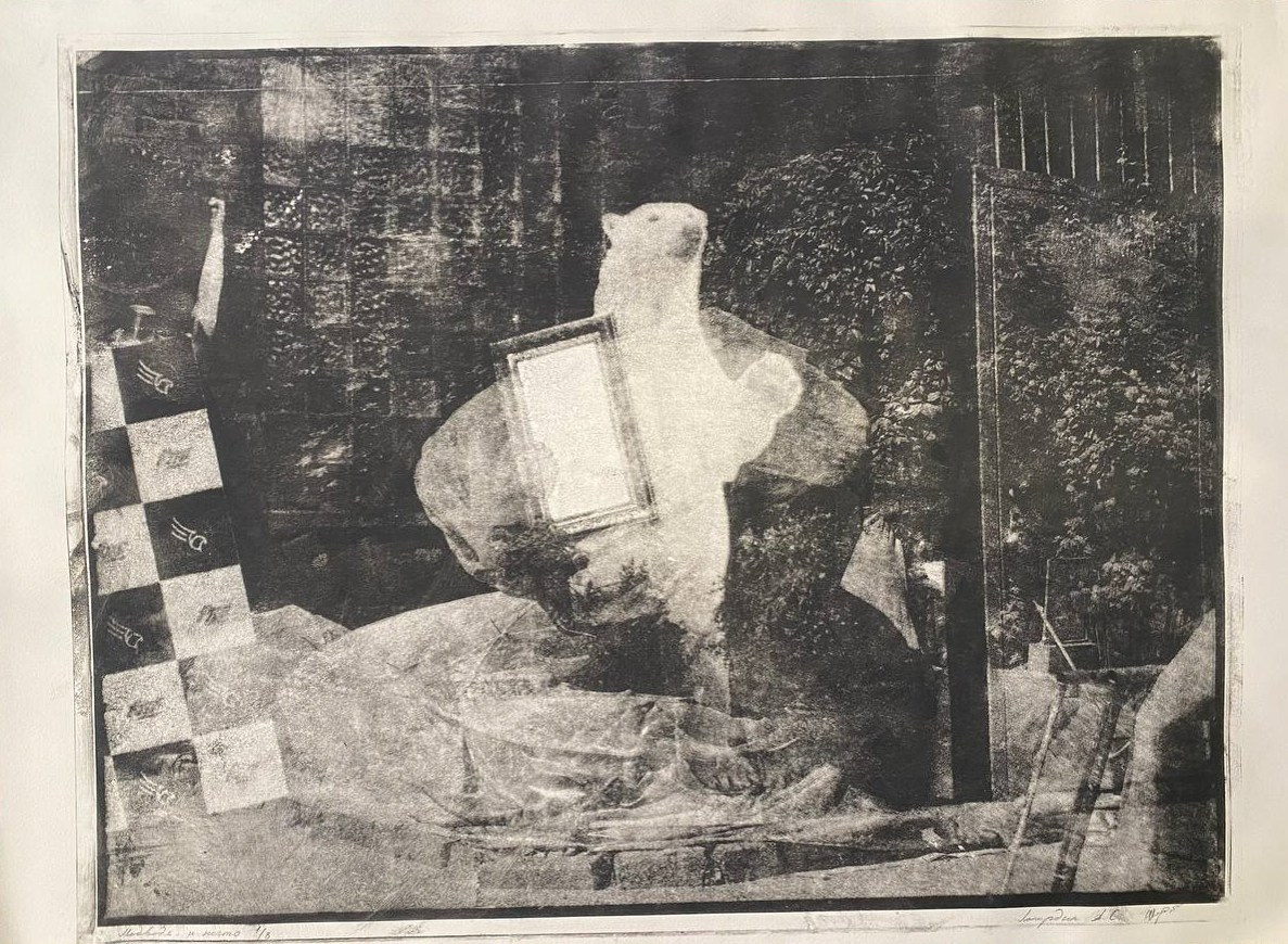 Водно-масляная печать. Тиражная работа. Автор Александр Лапардин. Работа в интерьер. 