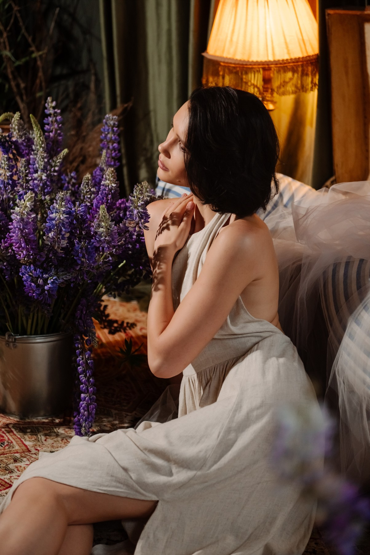 Индивидуальная. С люпинами. Свадебный и сеейный фотограф в Санкт-Петербурге Елена Худякова