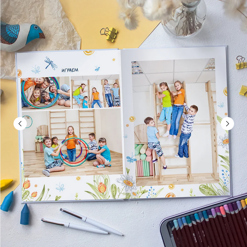 ДС Макет Цветы. Семейные фотокниги и выпускные альбомы в Волгограде Екатерина Аверьянова