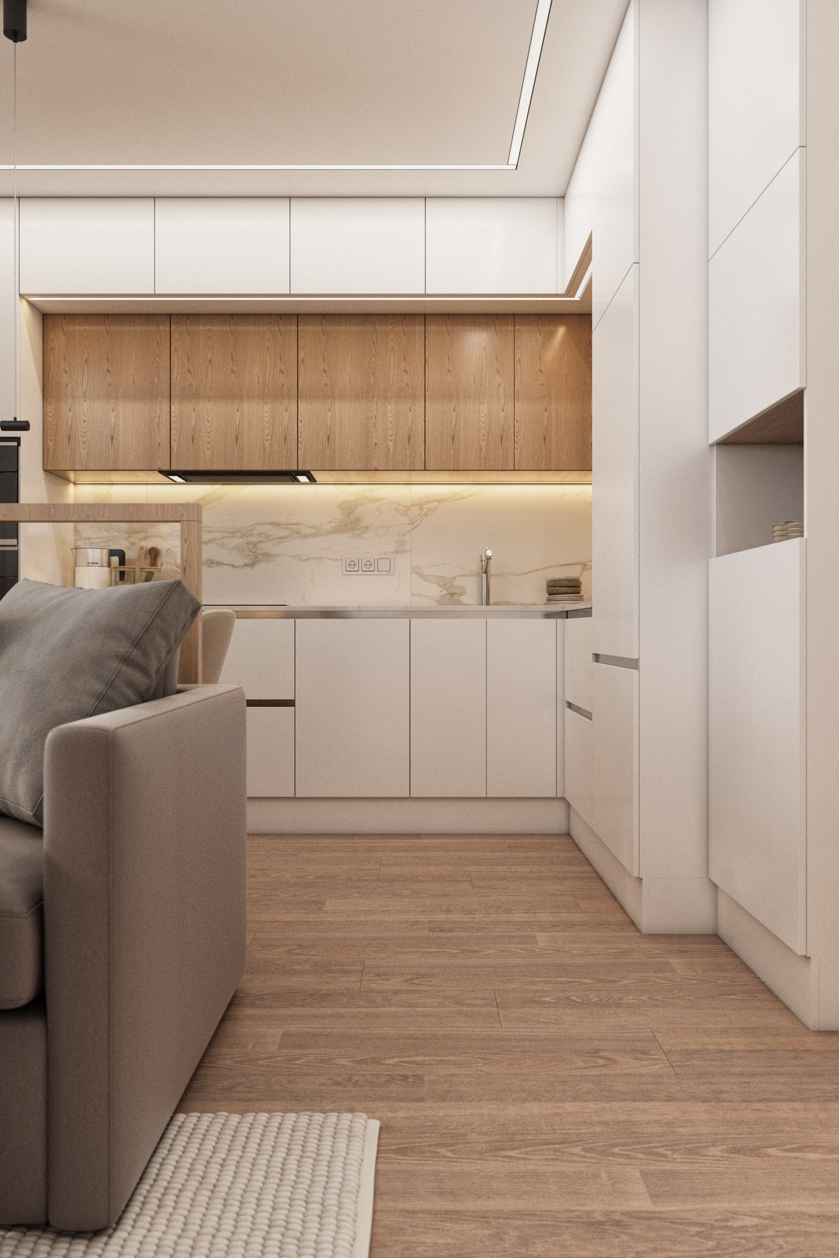 Простой и функциональный интерьер во вторичке. Дизайн-проекты жилых и общественных пространств во Владивостоке