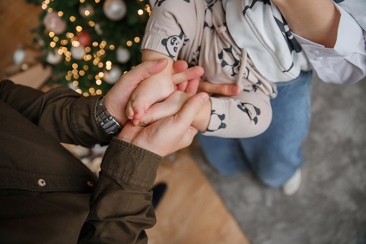 Зимняя фотосессия в студии. Фотограф Олеся Жомер