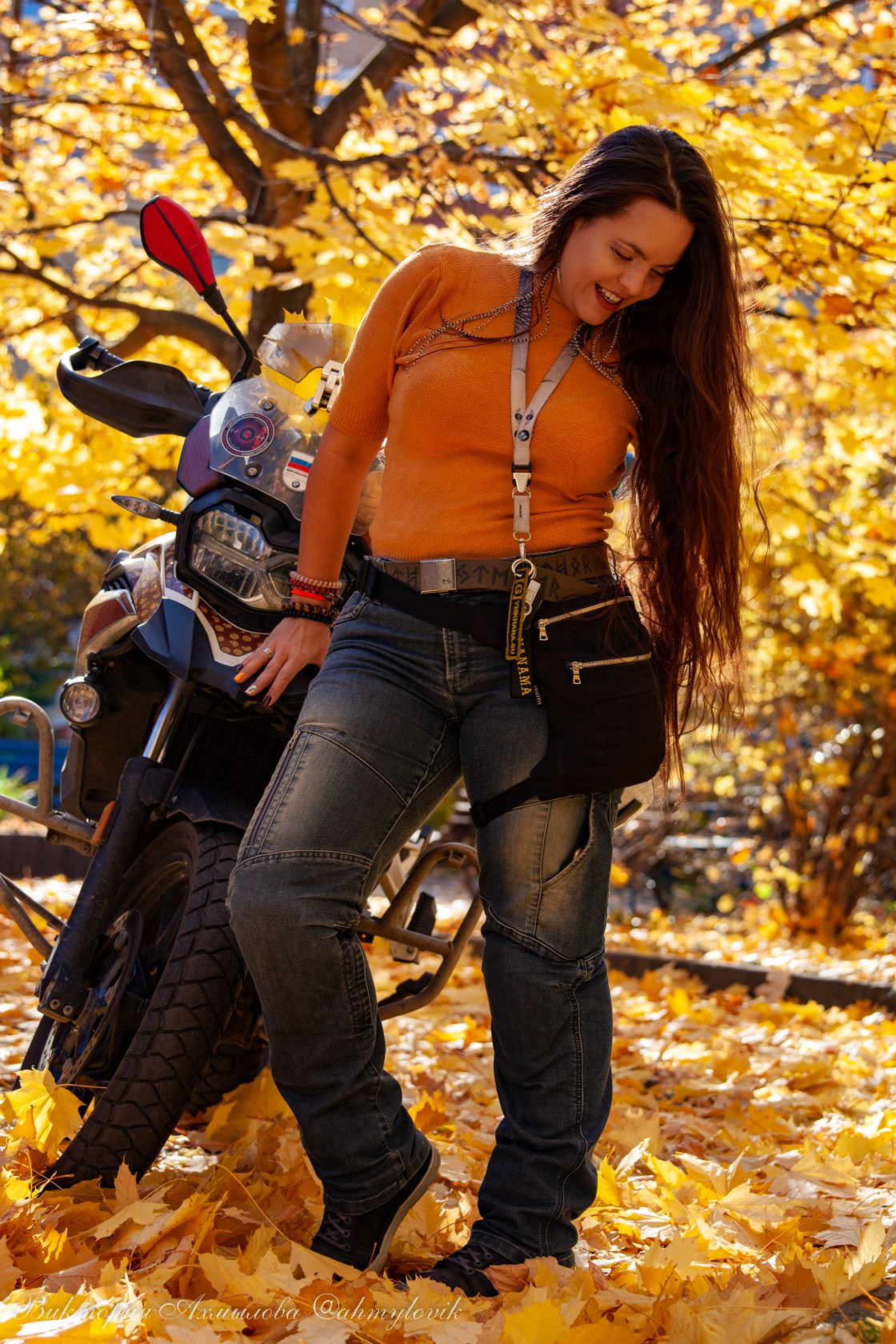 Маша Печенька (BMW GS1200). Виктория Ахмылова. Фотограф в Москве