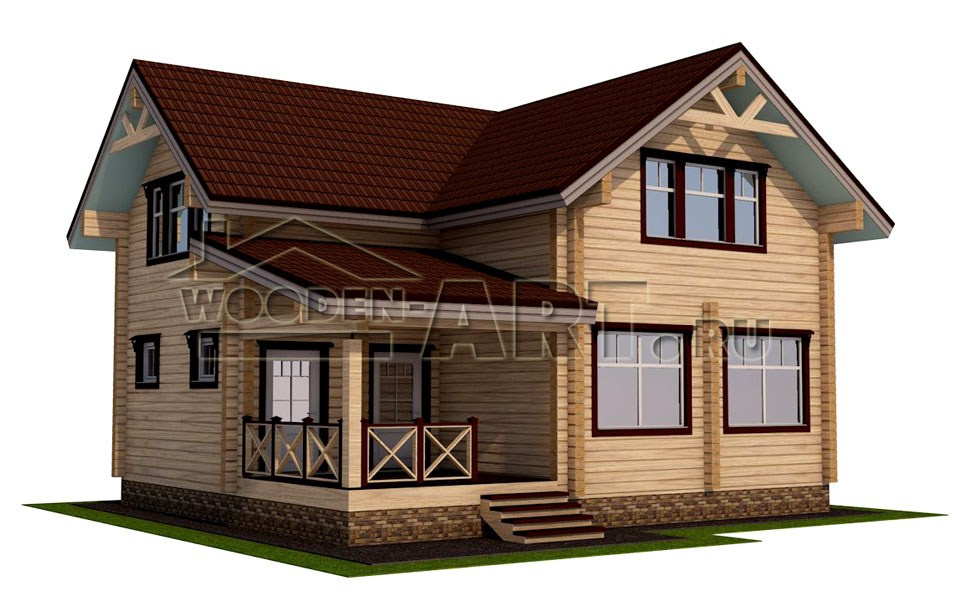 «Некрасово» 165 кв. м. Проекты деревянных домов