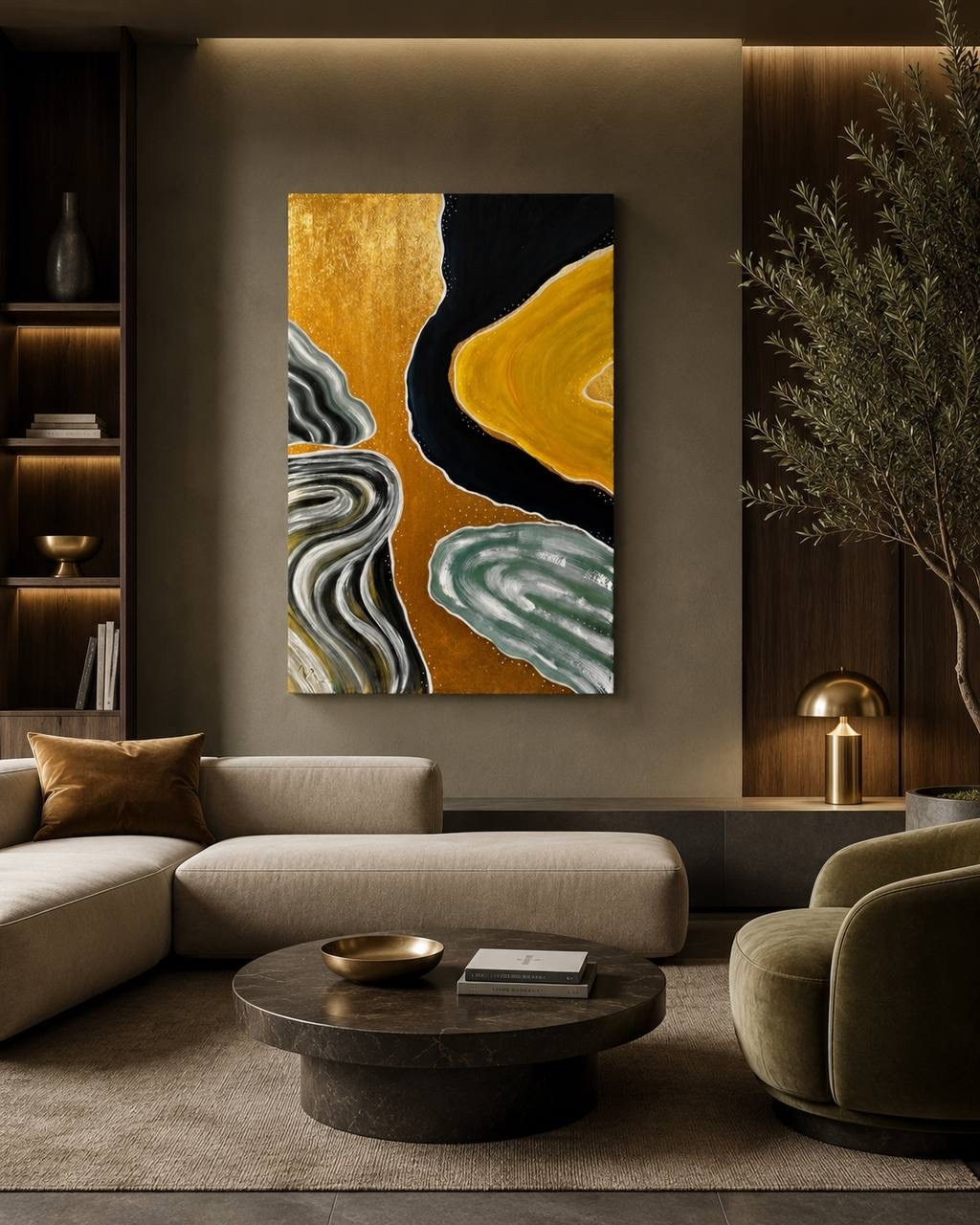 Картина «Течение» 60×90. Художник Виктория Руш из Москвы