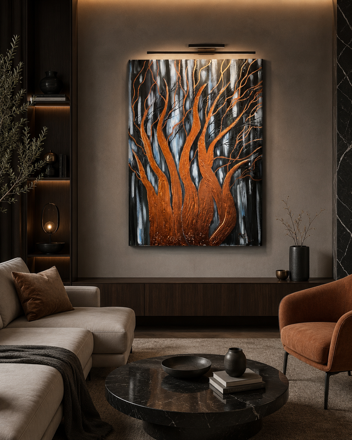 Картина «Таинственный лес» 80×100. Художник Виктория Руш из Москвы