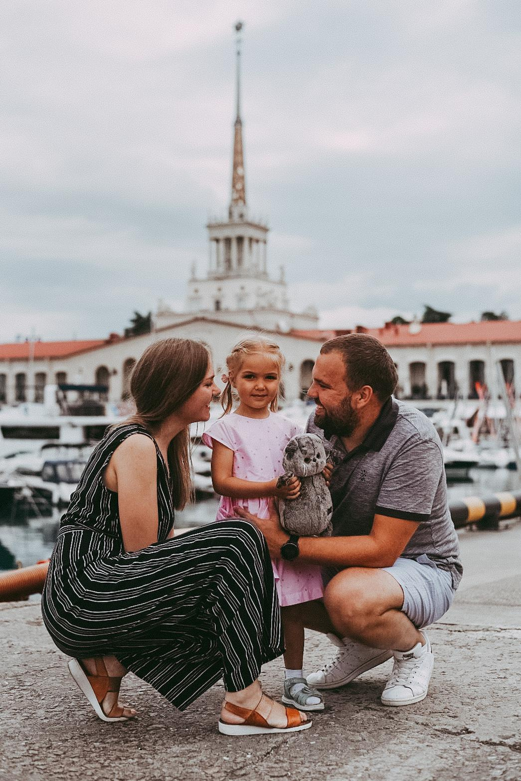 София, Кристина и Александр. Прогулка летом. Фотограф в Сочи — Маргарита Поганова