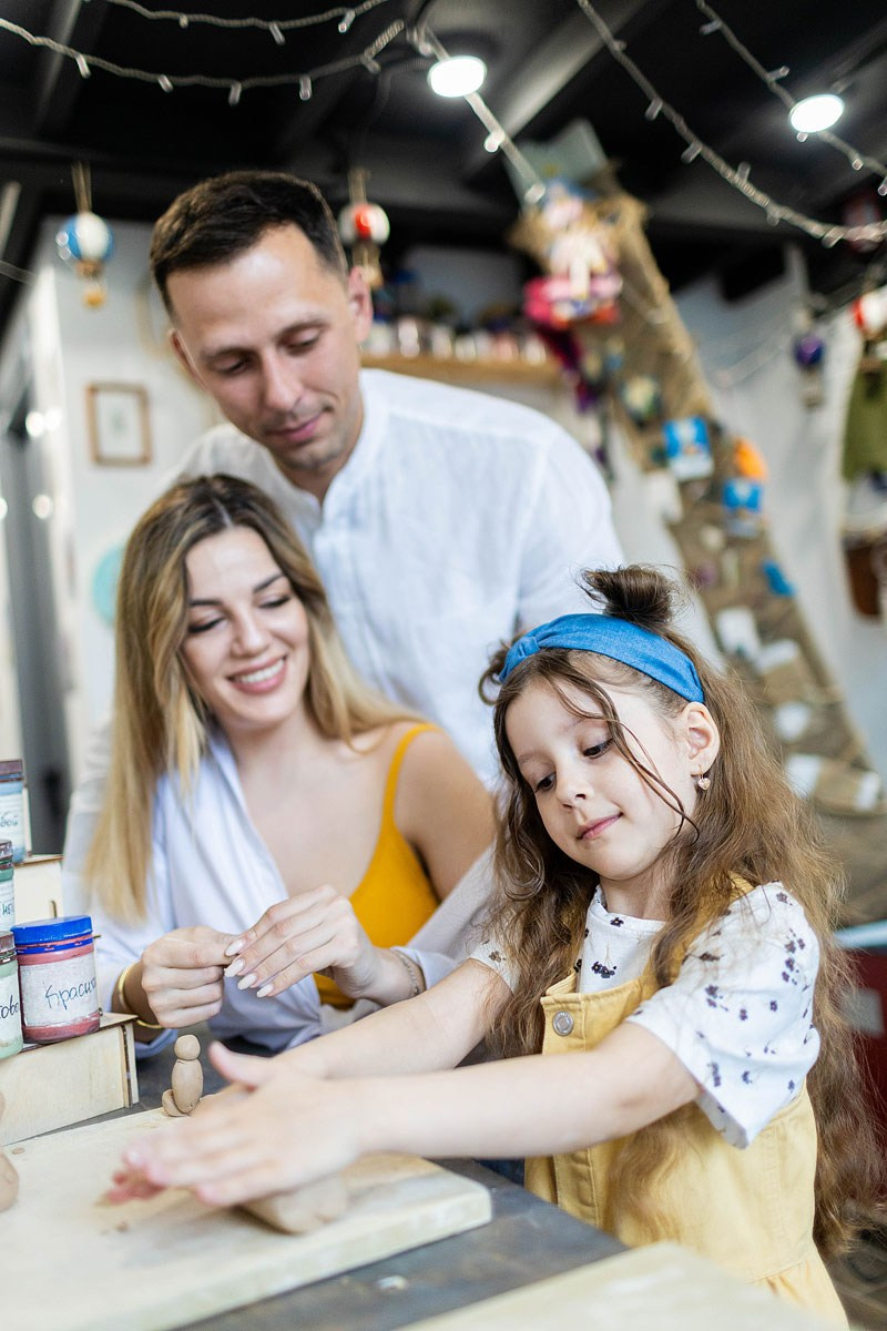 Семейные истории в гончарной мастерской. Детский и семейный фотограф Домодедово
