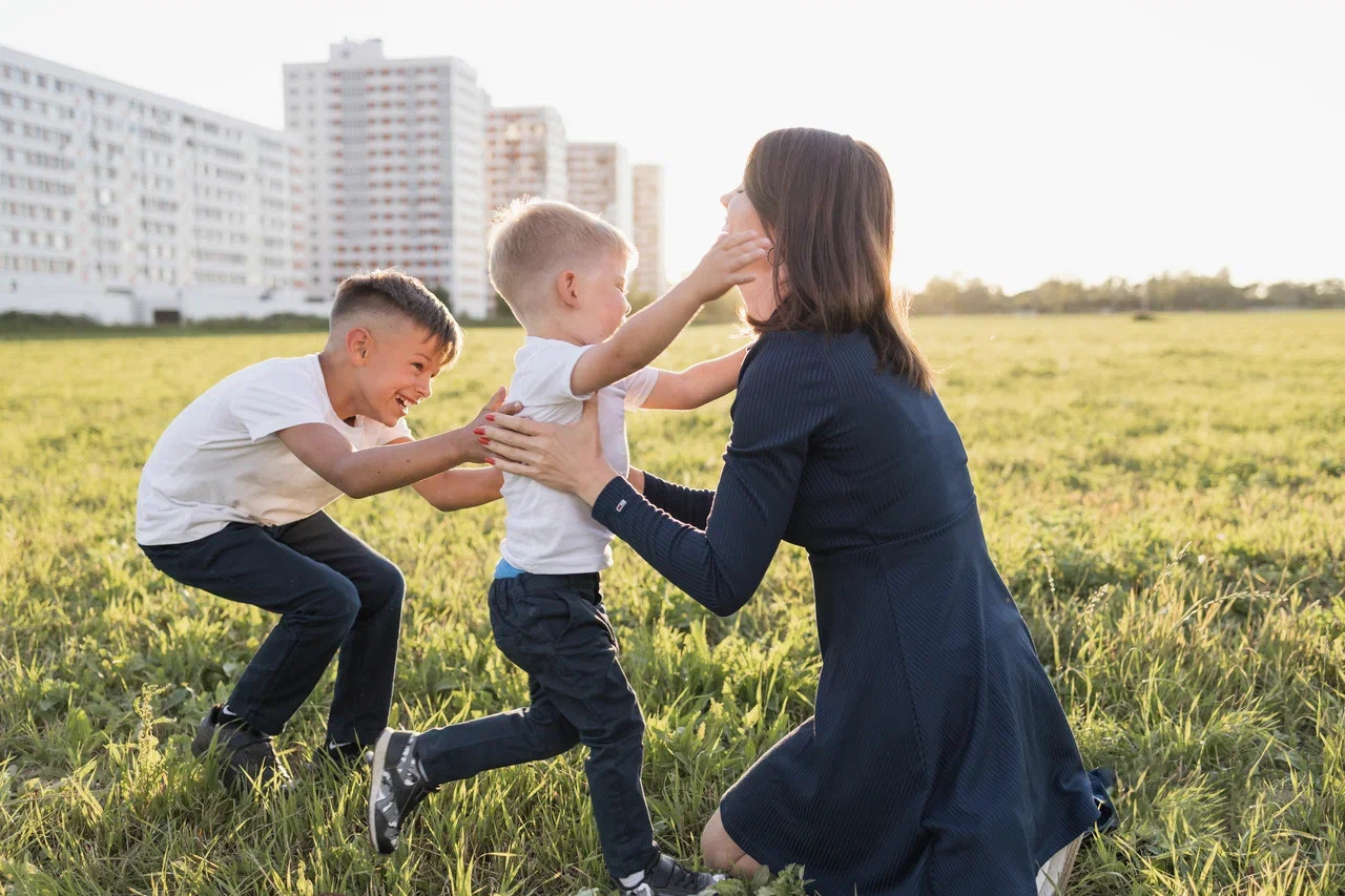 Семейная фотосессия. Семейный фотограф, детский фотограф, контент съемка в Москве Лика Ше