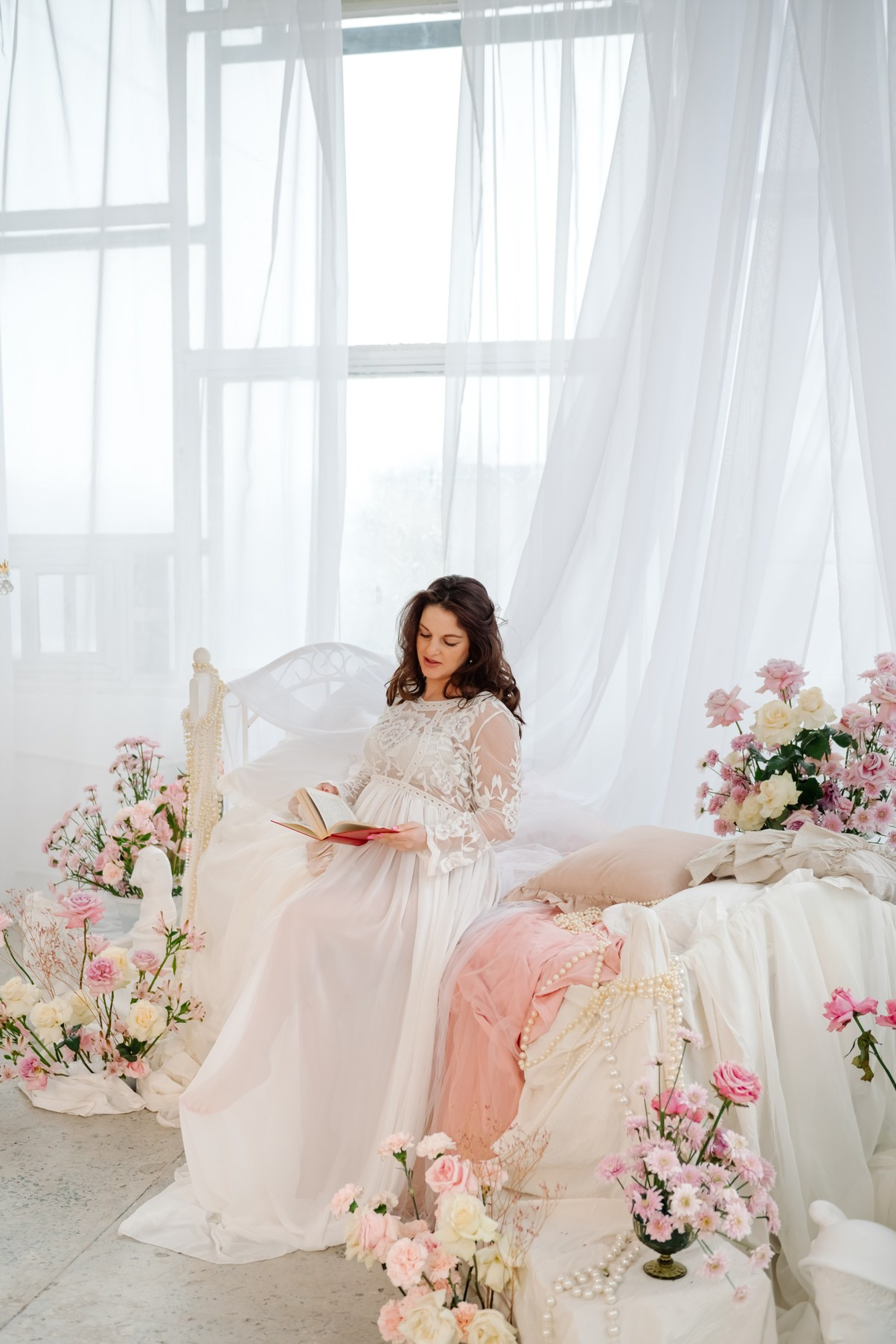 Беременность. Лена в цветах. Свадебный и сеейный фотограф в Санкт-Петербурге Елена Худякова