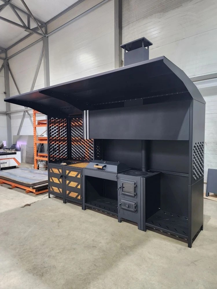 «Вектор» мангальная зона. Купить / заказать мангал для дома в Краснодаре от производителя «Дарбин»