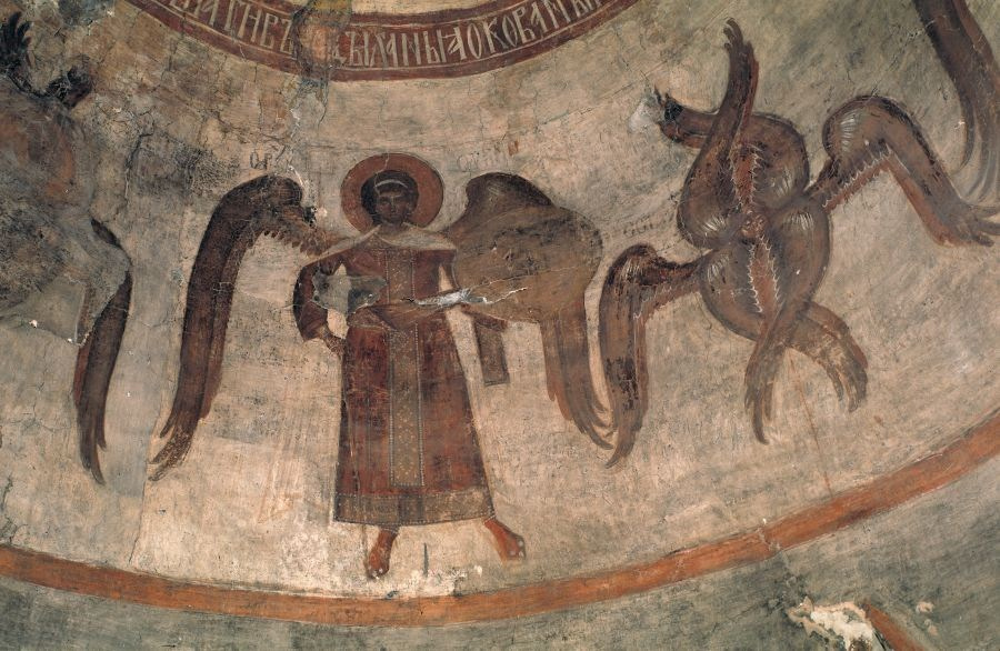 Фреска в куполе ц. Спаса Преображения на Ильине улице. Феофан Грек. 1374г