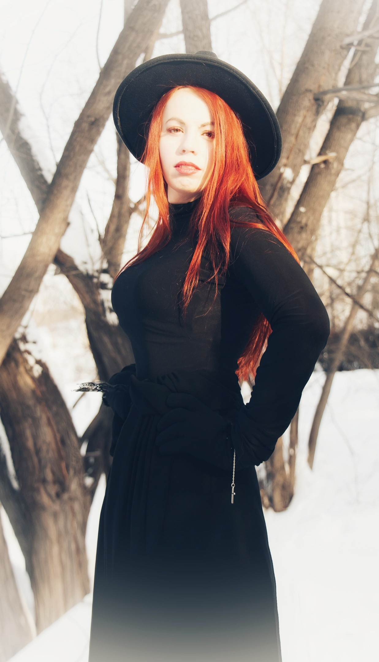 Вероника- Зимняя Леди в черном. Творческая, семейная Фотосъемка ДоброДарова Елена Омск