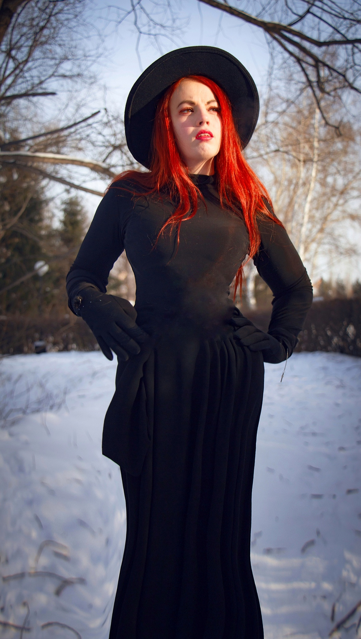 Вероника- Зимняя Леди в черном. Творческая, семейная Фотосъемка ДоброДарова Елена Омск