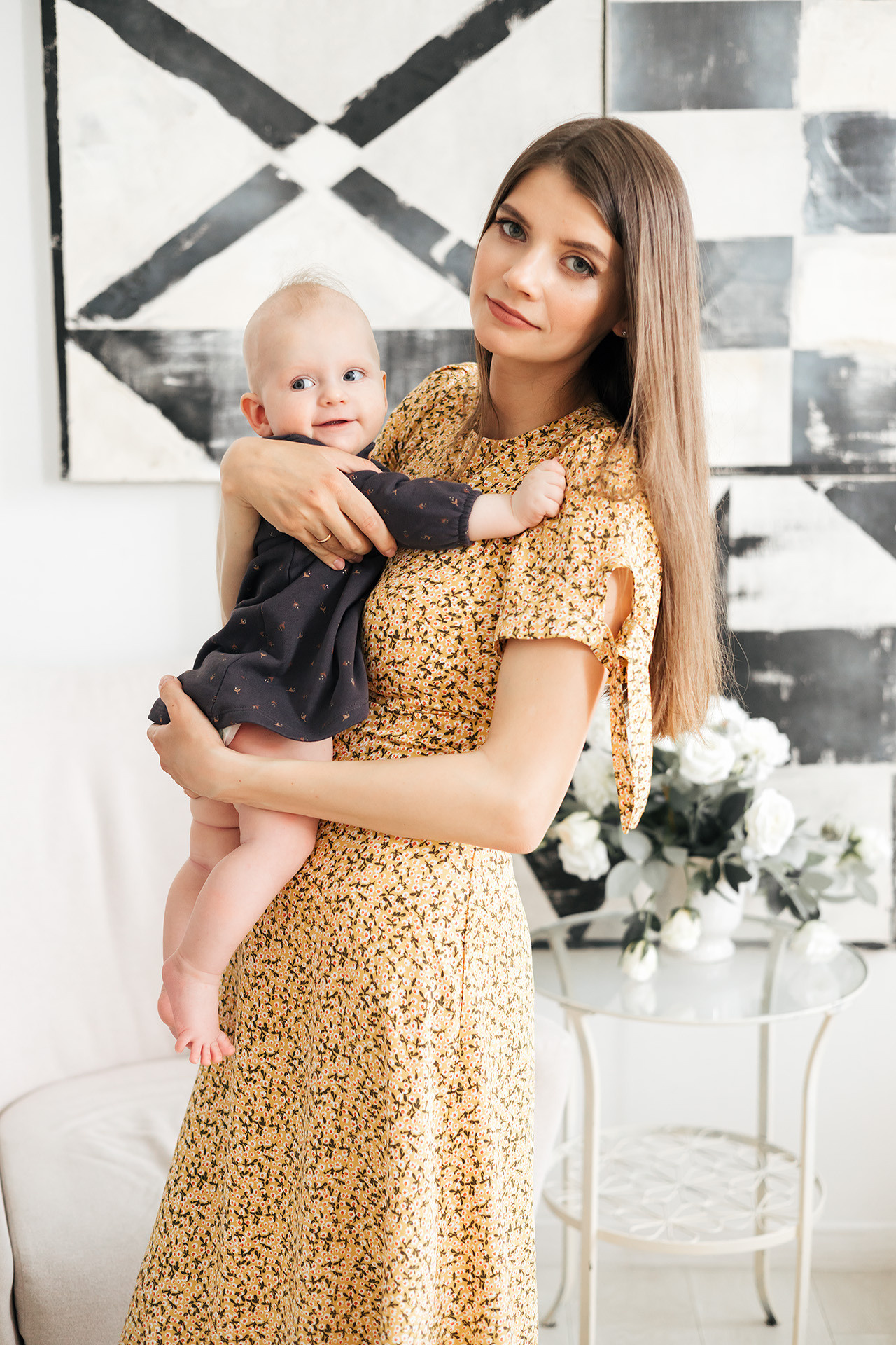 Малышка Лея с семьей и Микки. Семейный и детский фотограф в Санкт-Петербурге Авдошова Надежда