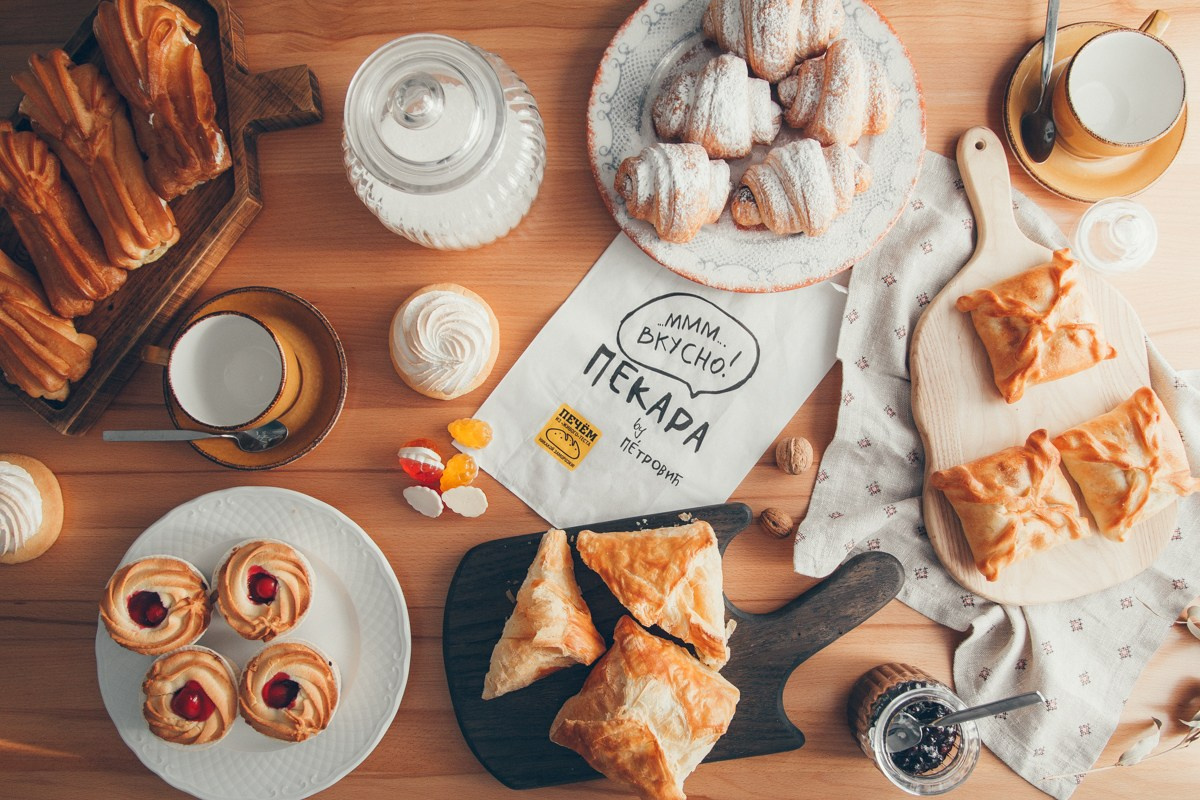 Съемка для пекарни