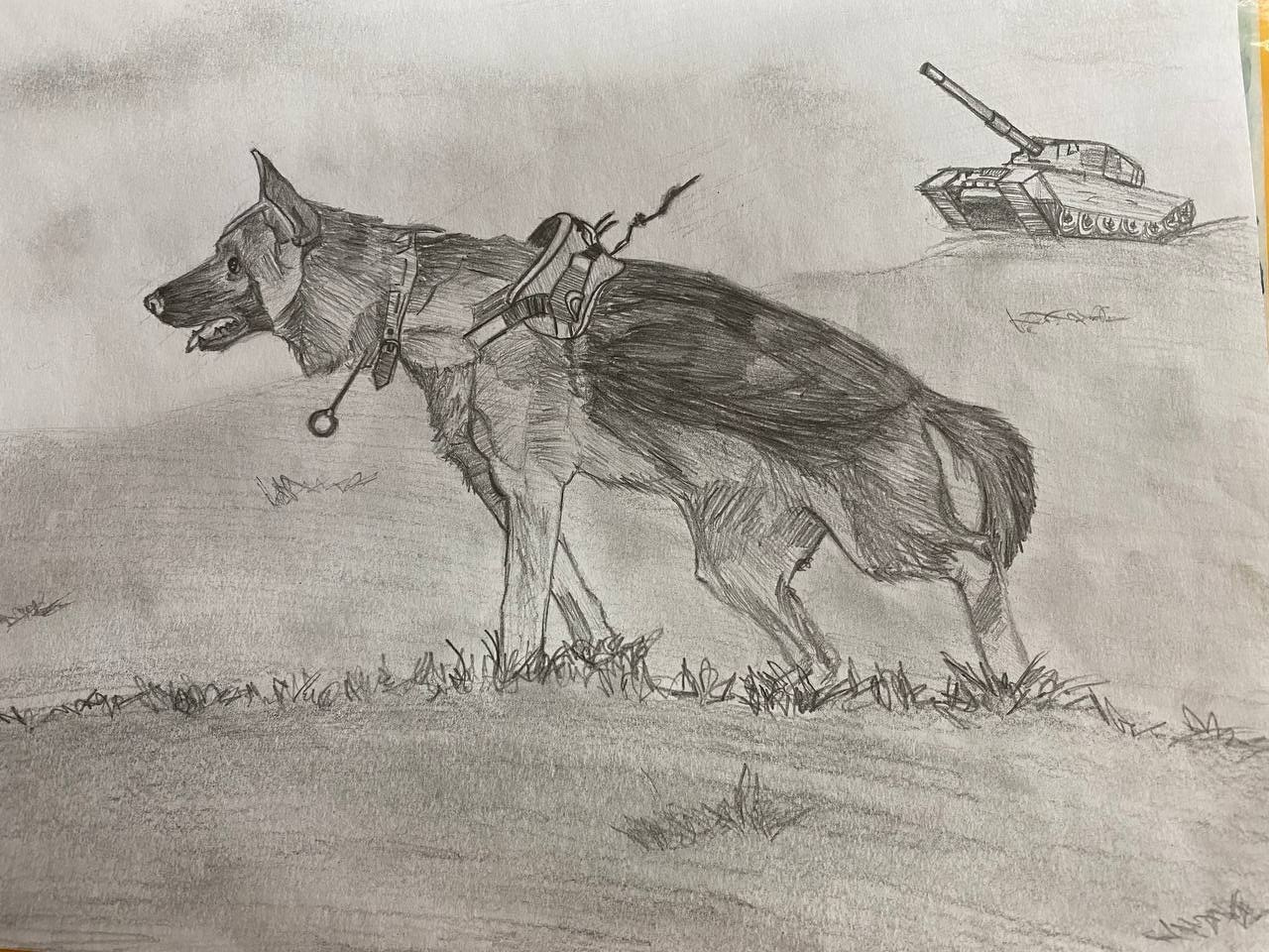 Акция рисунков «Собаки-герои Великой Отечественной войны». НРОО КЦ "Собаковод"