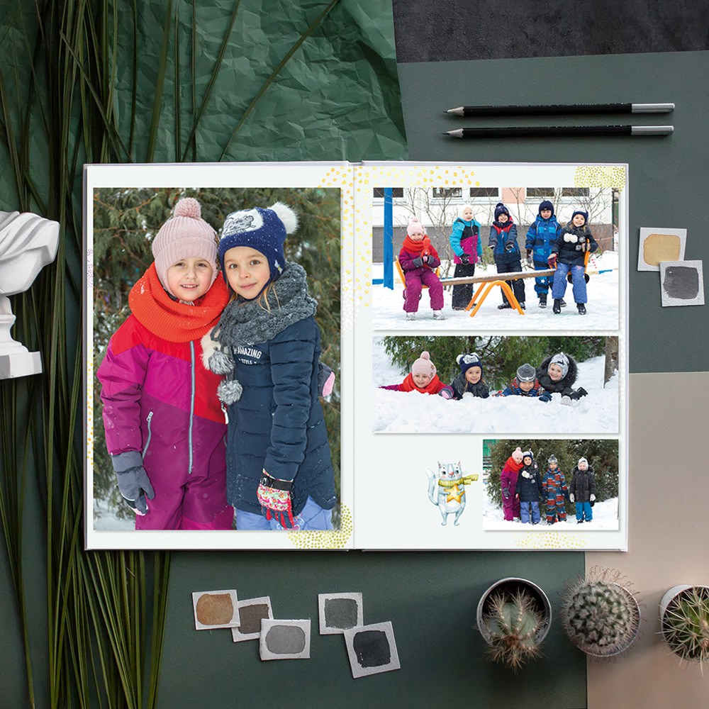 Выпускной альбом в ячейках пакет Премиум