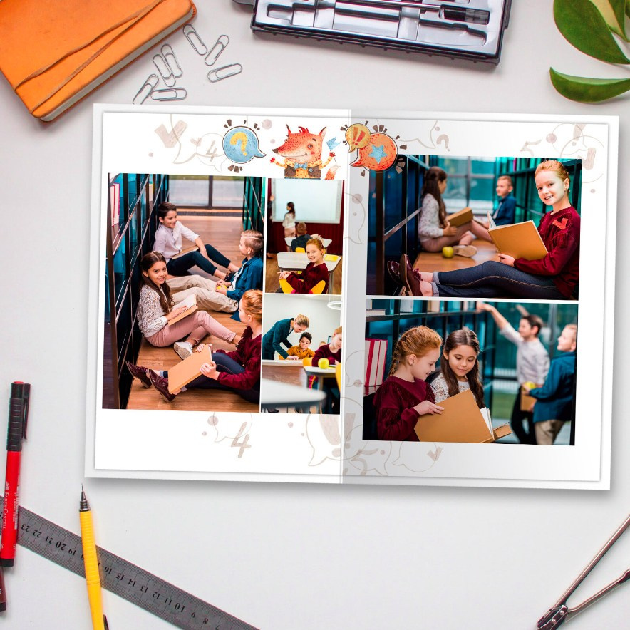 Дизайн для первоклассника «Лисы». Первенцева Елена. Школьный фотограф в Москве и МО