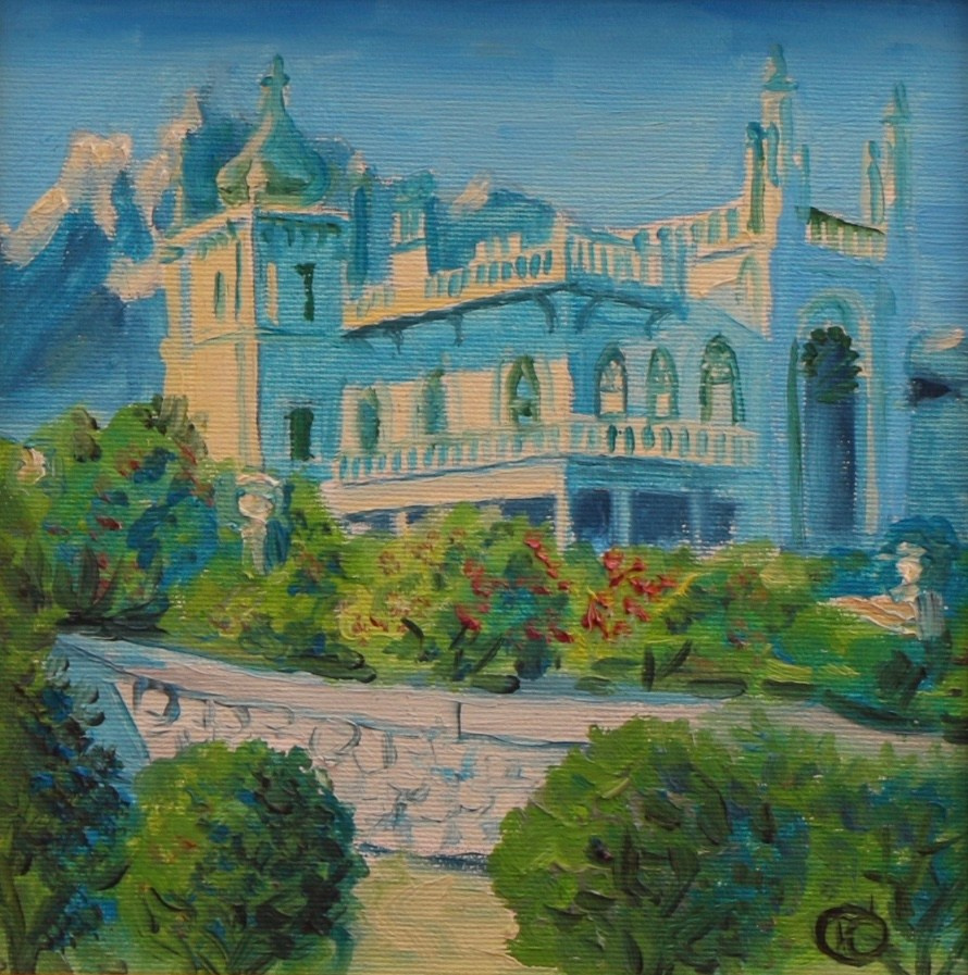 Крымский пейзаж. Продажа картин маслом на холсте в г. Ялта