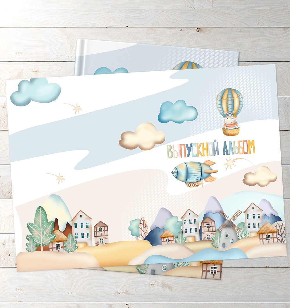 Дизайн выпускного альбома «В синих тонах». Medlori fotobook Выпускные альбомы в Липецке Лариса Медведева