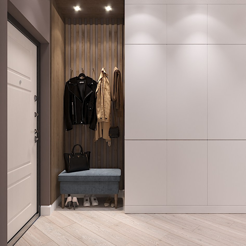 Стильная прихожая. Студия дизайна FishkaRom в Краснодаре и по всей России