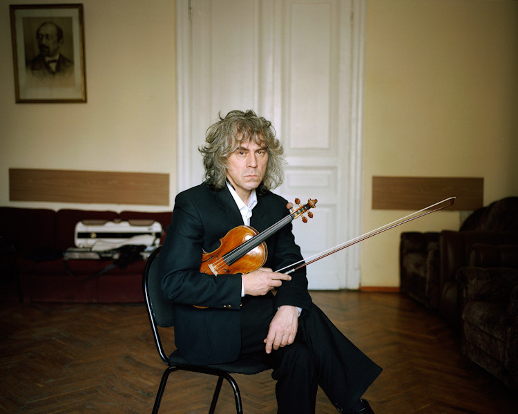 Violinists for Ogoniok magazine. Petr Antonov
