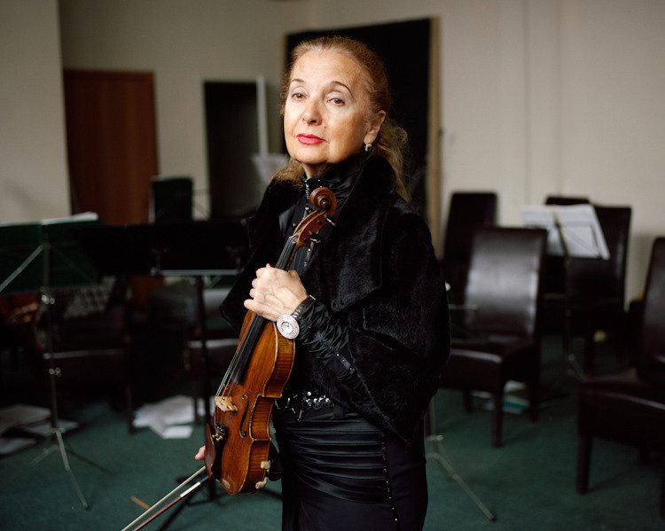 Violinists for Ogoniok magazine. Petr Antonov