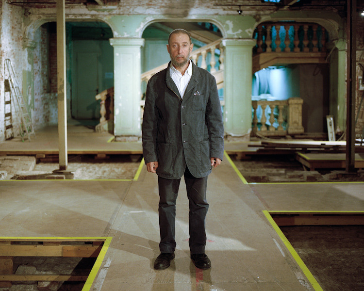 Environmental portrait of Alexander Brodsky, renowned Russian architect and contemporary artist, commissioned by The Calvert Journal