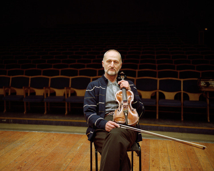Violinists for Ogoniok magazine. Petr Antonov