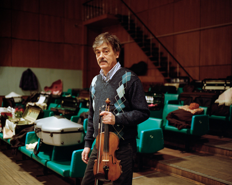 Violinists for Ogoniok magazine. Petr Antonov