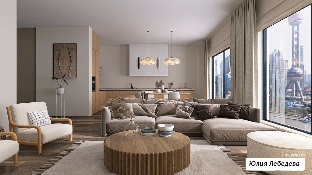 ЖК Спутник. Дизайнер интерьера Юлия Лебедева. Москва