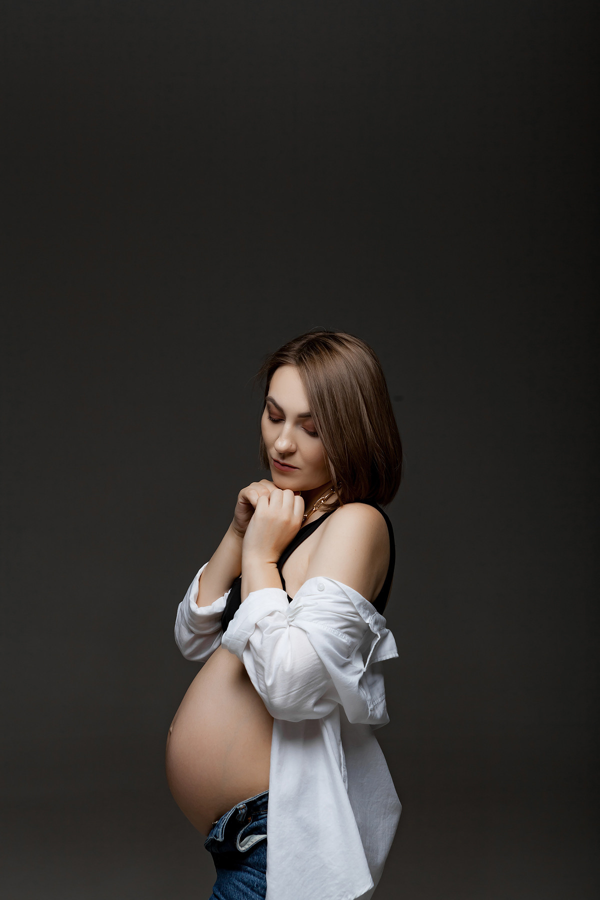 Фотосессии беременности в стиле минимализм. Фотограф беременности Краснодар